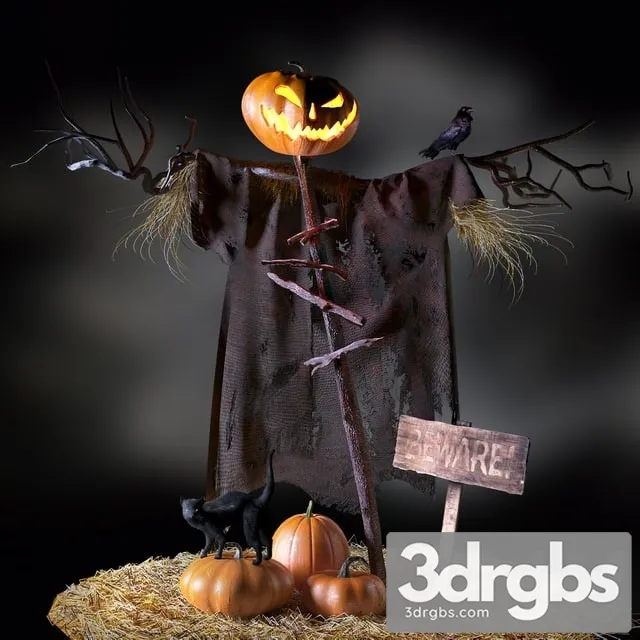 Halloween Jack O Lantern 3D Model Free