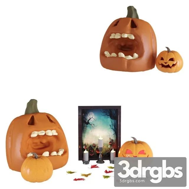 Halloween Set 2 3D Model Free