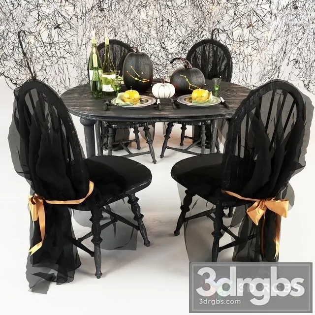 Halloweens Layout 3D Model Free