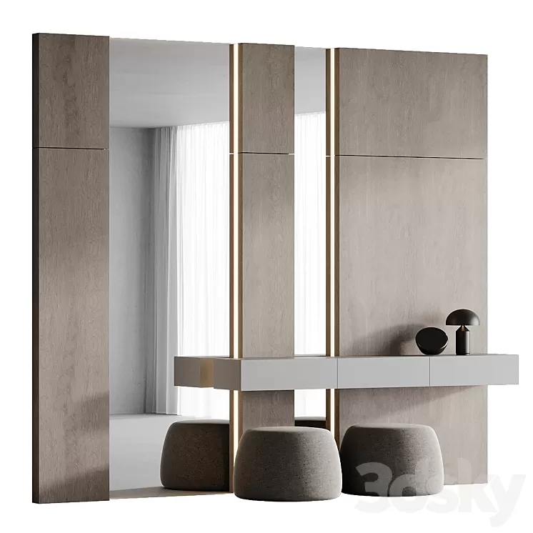 Hallway 001 3D Model Free