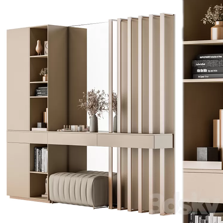 Hallway 14 - Cream and Gold Set 3D Model