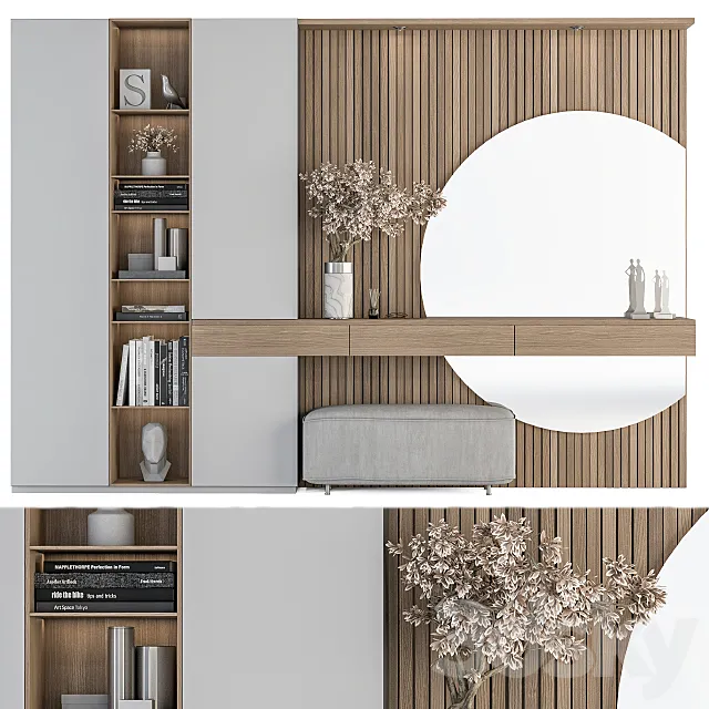 Hallway 23 - White and Wood Set Free Download