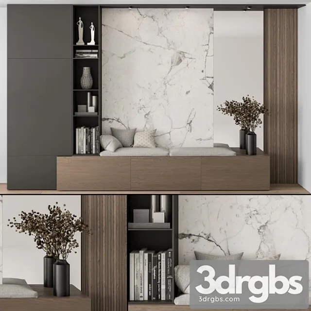 Hallway 30 - stone and wood entrance 2 3D Model Free