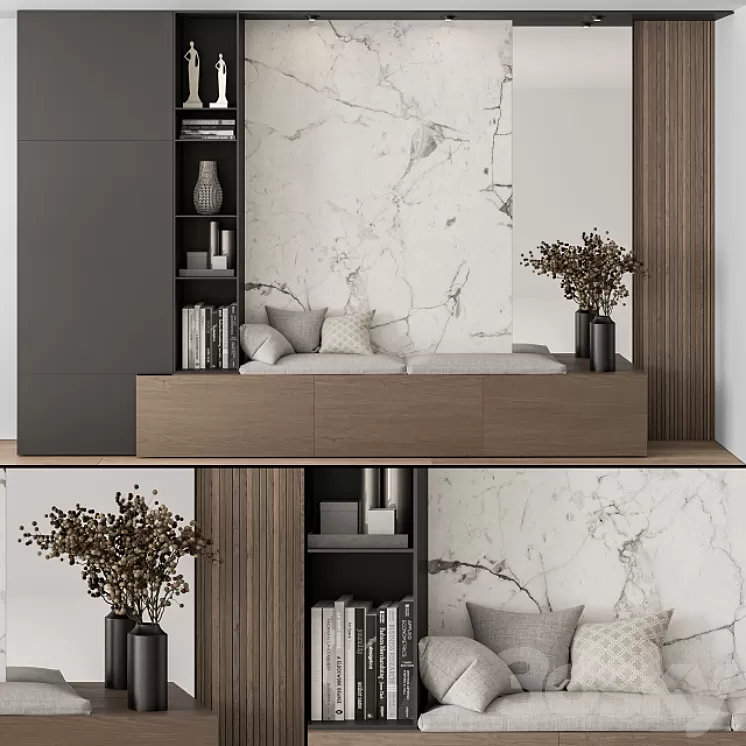 Hallway 30 - Stone and Wood Entrance 3D Model