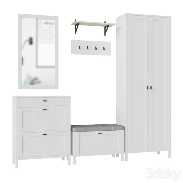 Hallway Blanco 2 3D Model