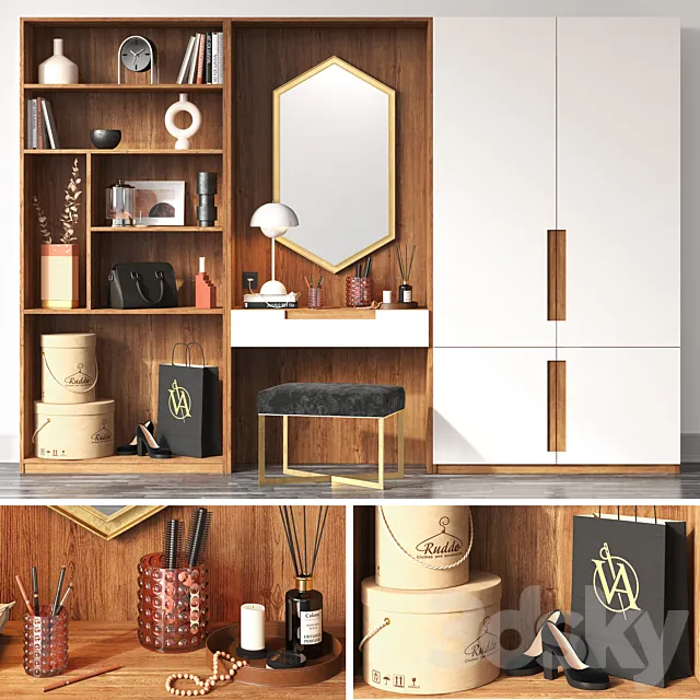 Hallway composition 01 3DModel