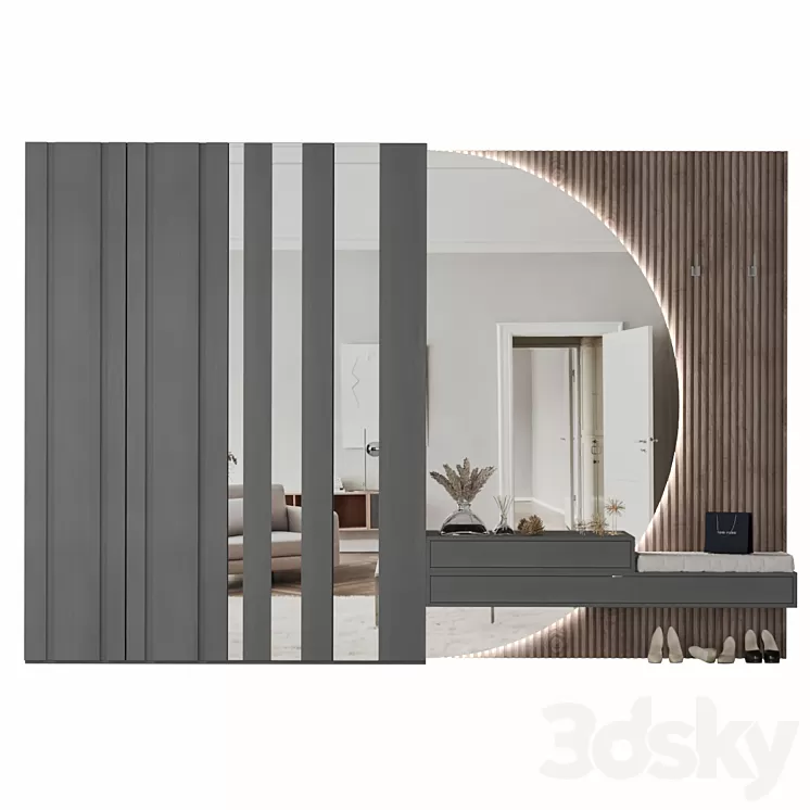 Hallway Composition 04 3D Model