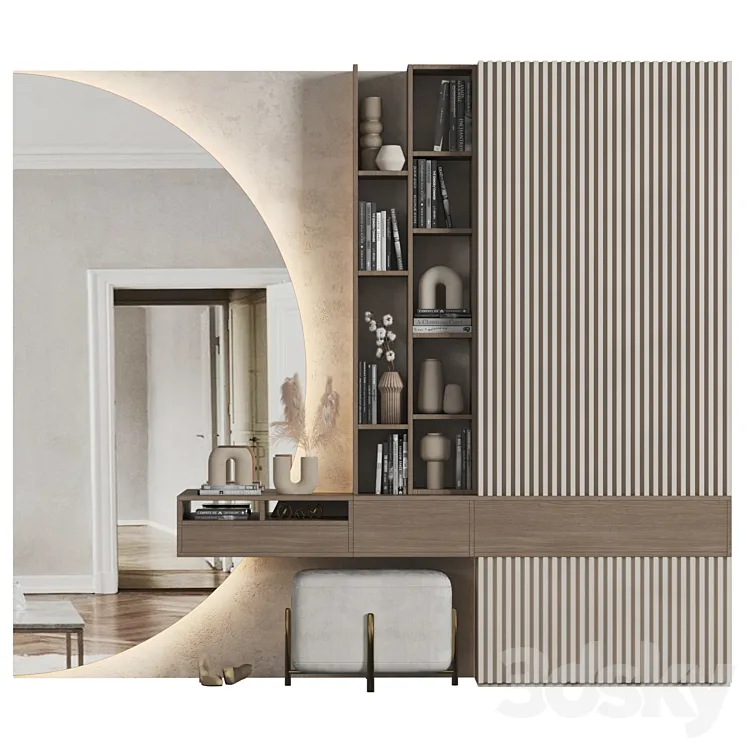 Hallway Composition 187 3D Model Free