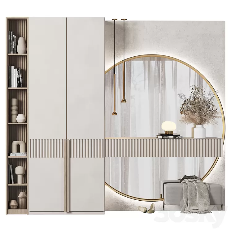 Hallway Composition 210 3D Model Free