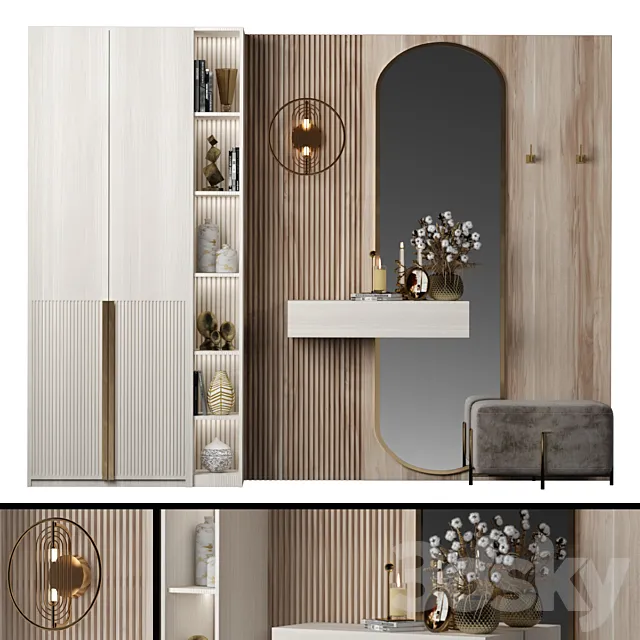 Hallway Composition 3D Model