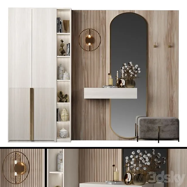 Hallway Composition 3D Model