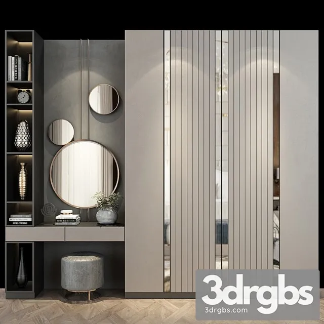 Hallway Composition Set 182 3D Model Free