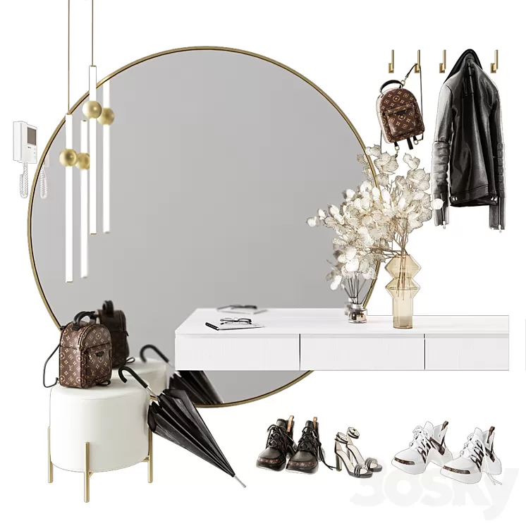 Hallway decor 8 3D Model