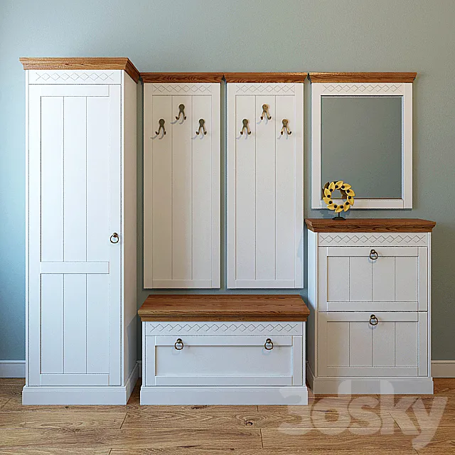 Hallway from Denmark Wood Stock 3DModel