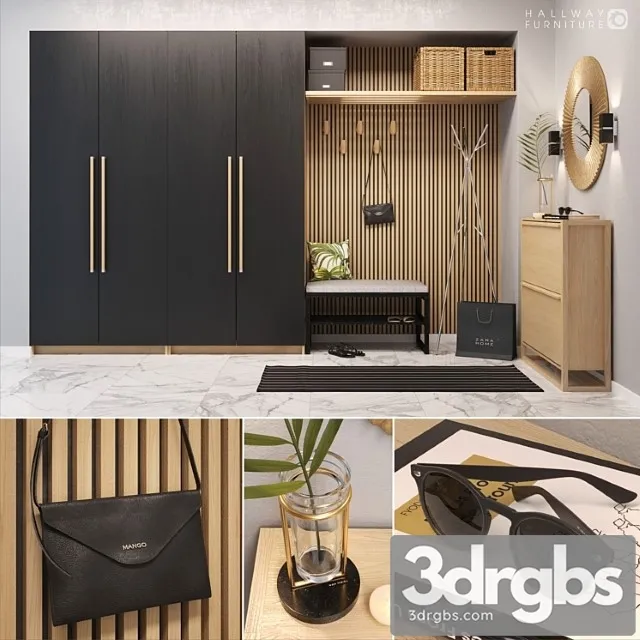 Hallway furniture 2 2 3D Model Free