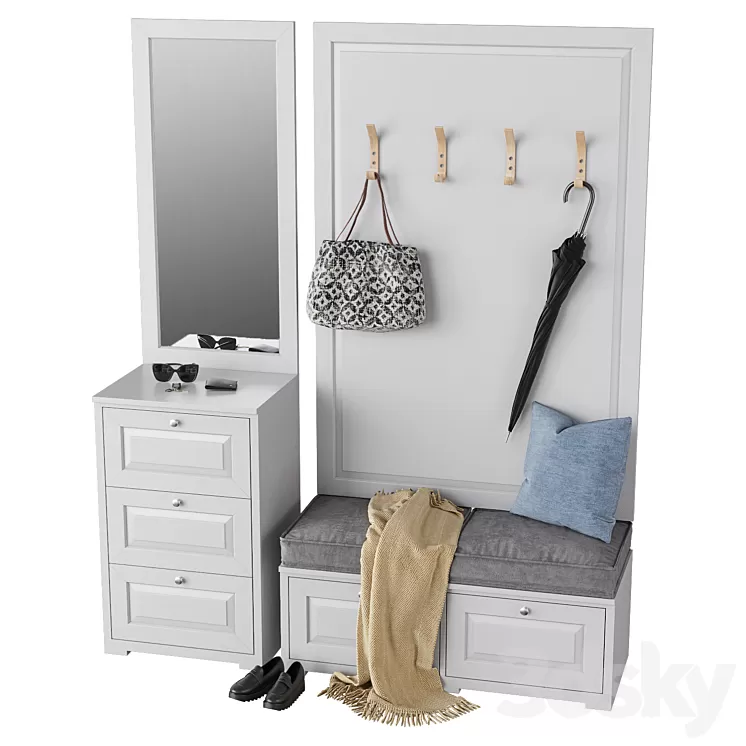 Hallway furniture 9 3D Model