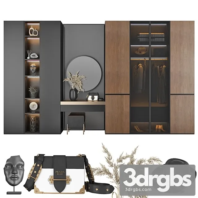 Hallway Furniture Composition 102 3D Model Free