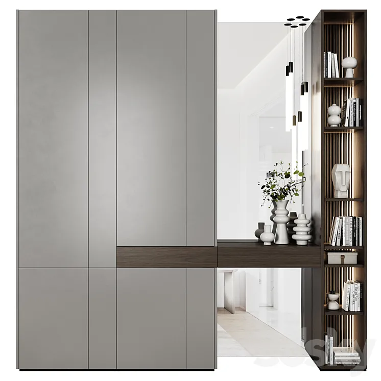 Hallway in modern style 02 3D Model Free