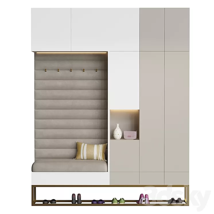 hallway set 04 3D Model