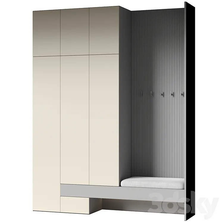 Hallway set 11 3D Model Free