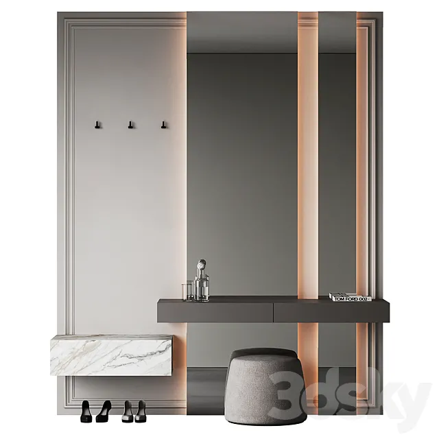 Hallway set 17 3D Model