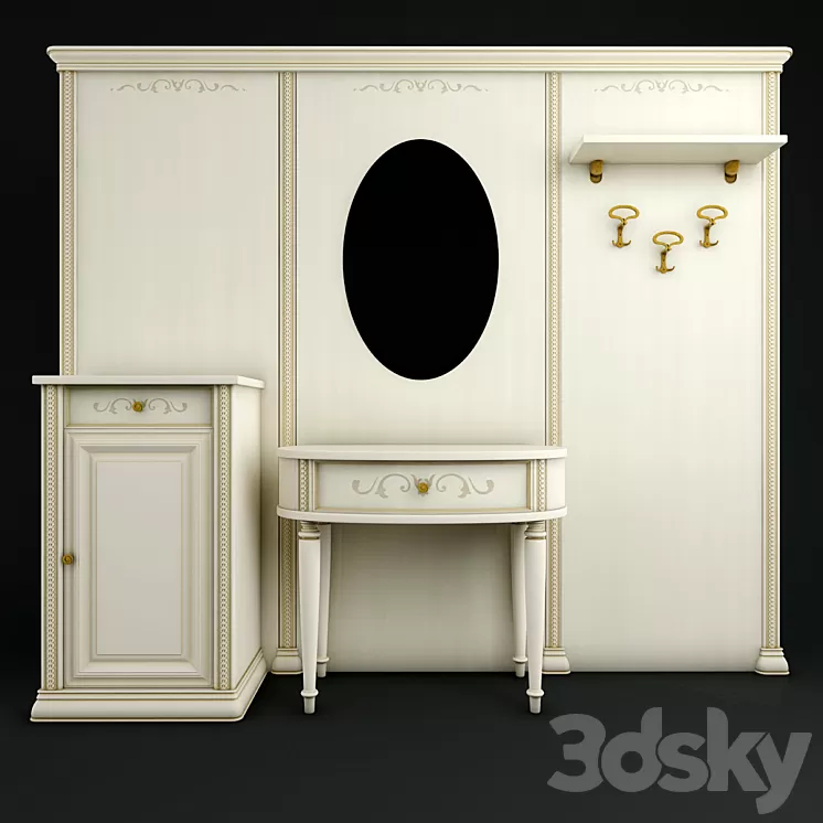 Hallway Sienna. Part two 3D Model