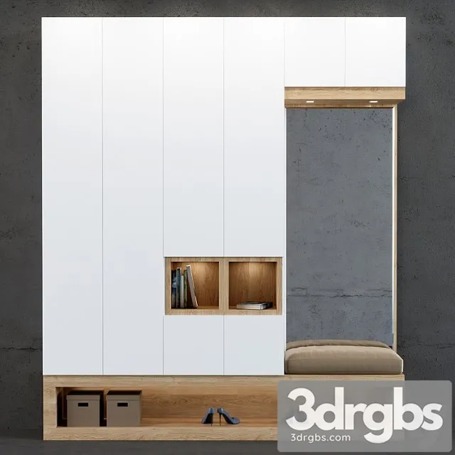 Hallway - storage 2 3D Model Free