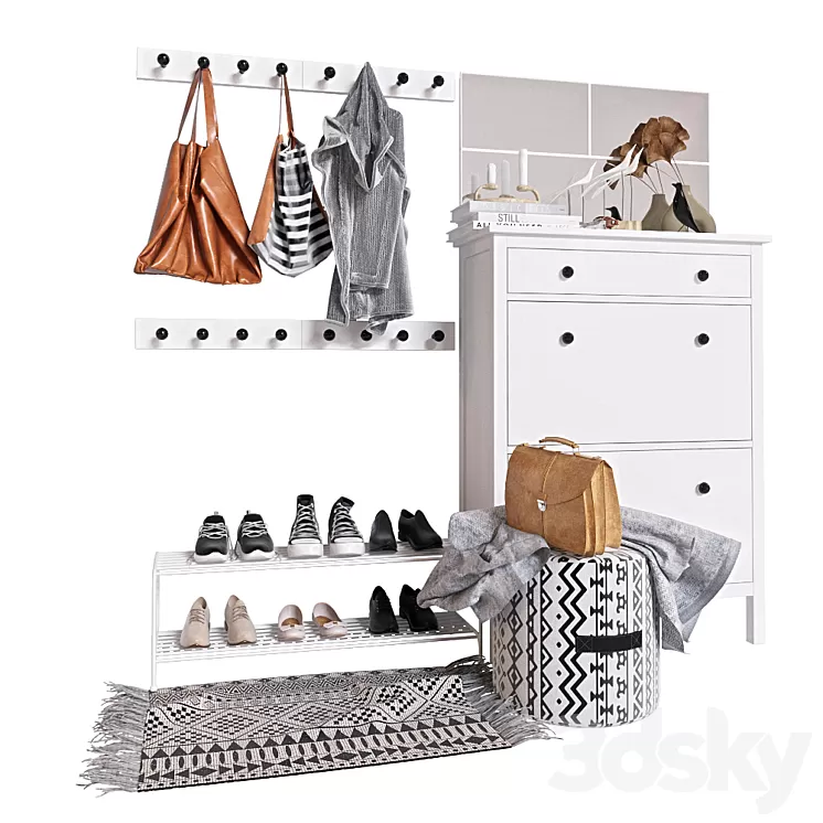 Hallway with filling 3D Model