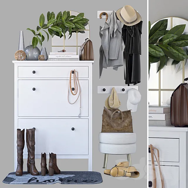 Hallway with filling 3D Model