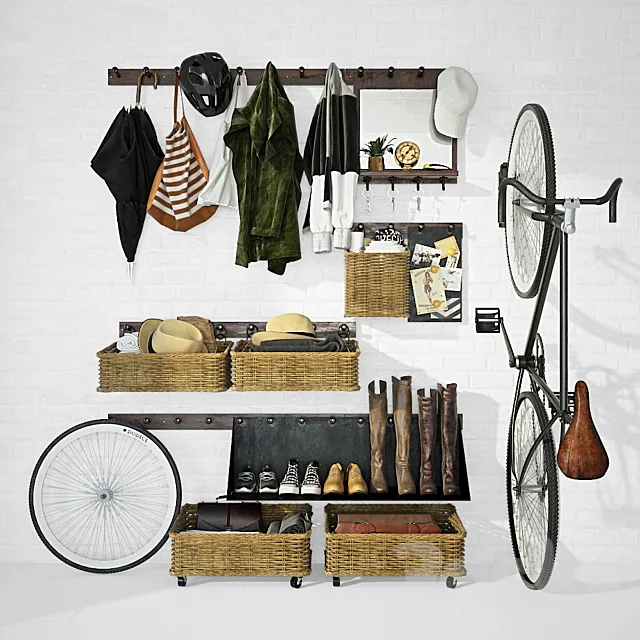 Hallway with filling 3DModel