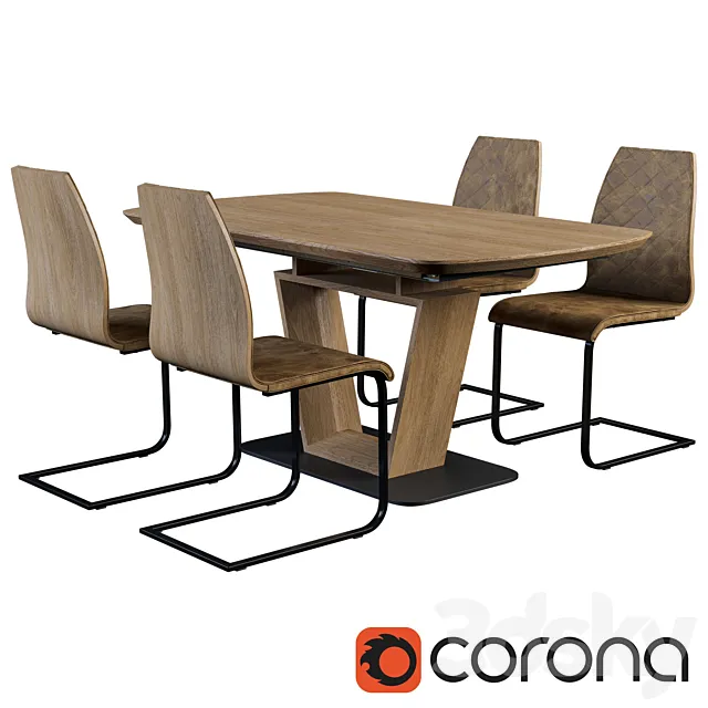 Halmar BLACKY Halmar K265 3D Model