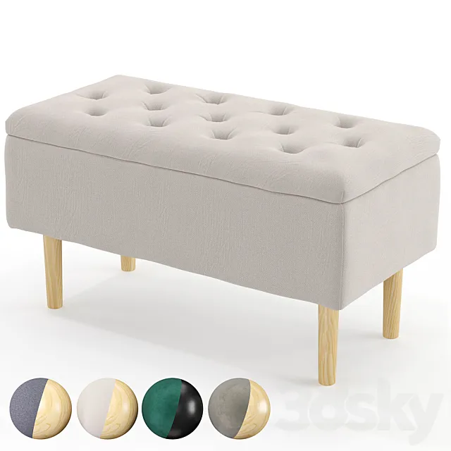 Halmar Cleo Bench 3D Model