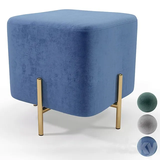 Halmar Corno pouf 3D Model
