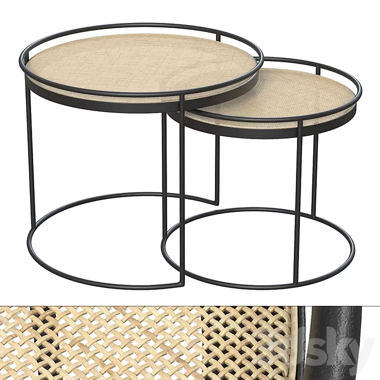 Halmar Manado coffee tables. 3D Model