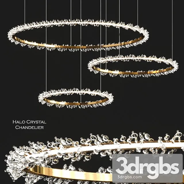 Halo Crystal Chandelier by Manooi 3D Model Free