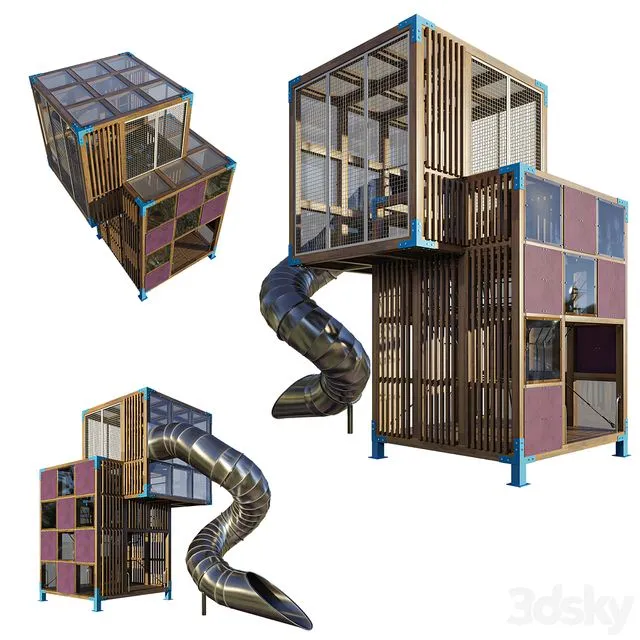 halo cubic02 (astm) by lappset 3D Model