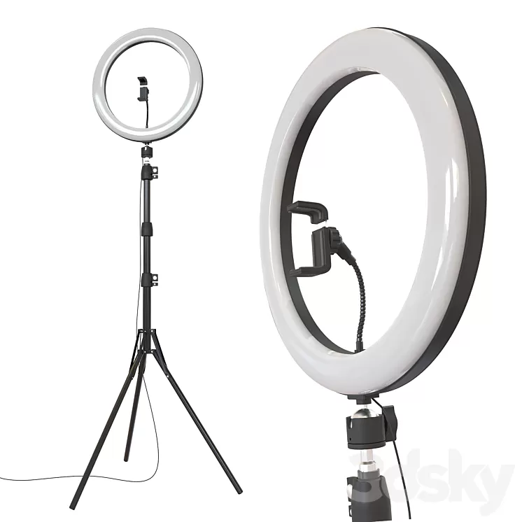 “Hama “”SpotLight Steady 120″” LED Ring Light” 3D Model Free Download