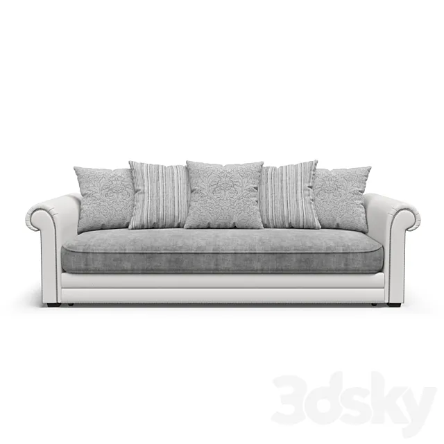 Hamburg sofa straight 3DModel