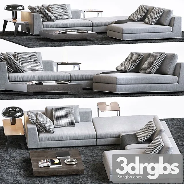 Hamilton by minotti 2 3D Model Free