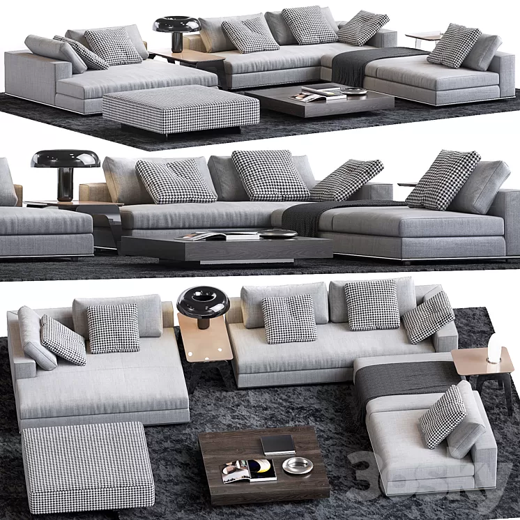 HAMILTON BY MINOTTI 3D Model Free