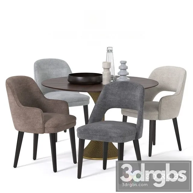 Hamilton Conte Dining Set 3D Model Free