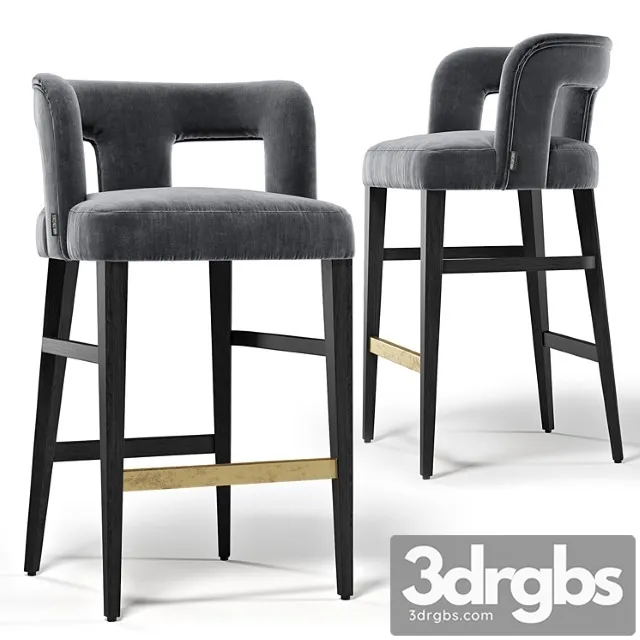 Hamilton conte penelope barstool 2 3D Model Free