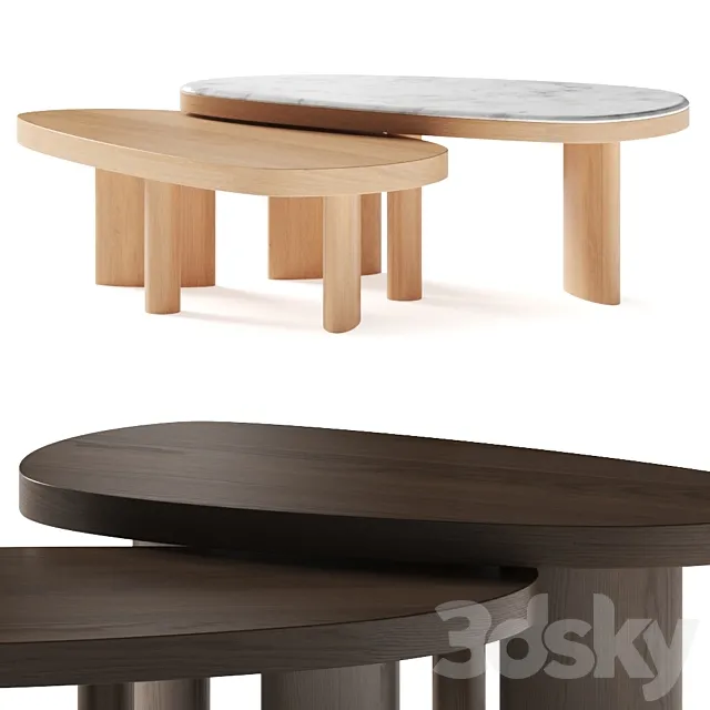 Hamilton Conte Silas Cocktail Coffee Table 3D Model