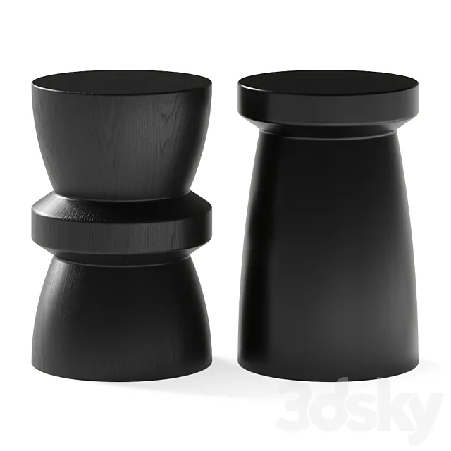 Hamilton Conte Stool Dot Lucinda Side Table 3DModel