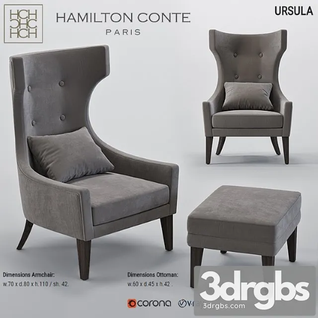 Hamilton conte ursula 3D Model Free
