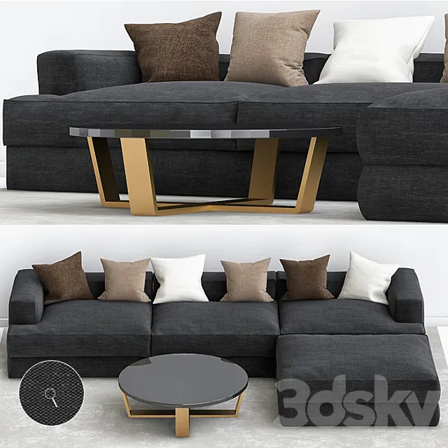 hamilton Sofa 3D Model