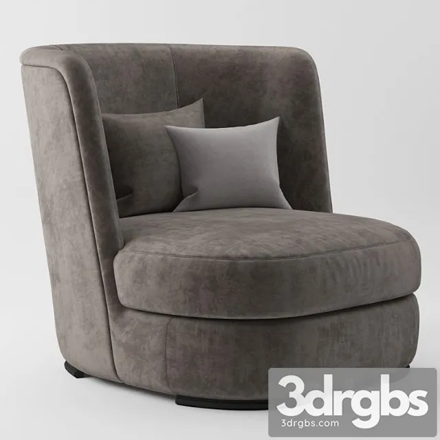 Hamiltonconte armchair gabbo 3D Model Free