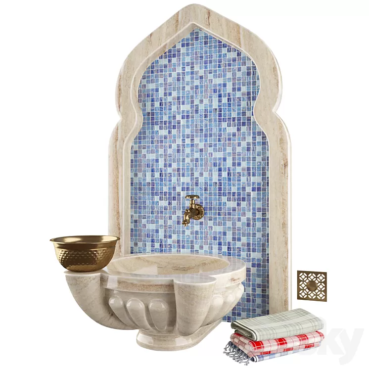 Hammam set 2 3D Model