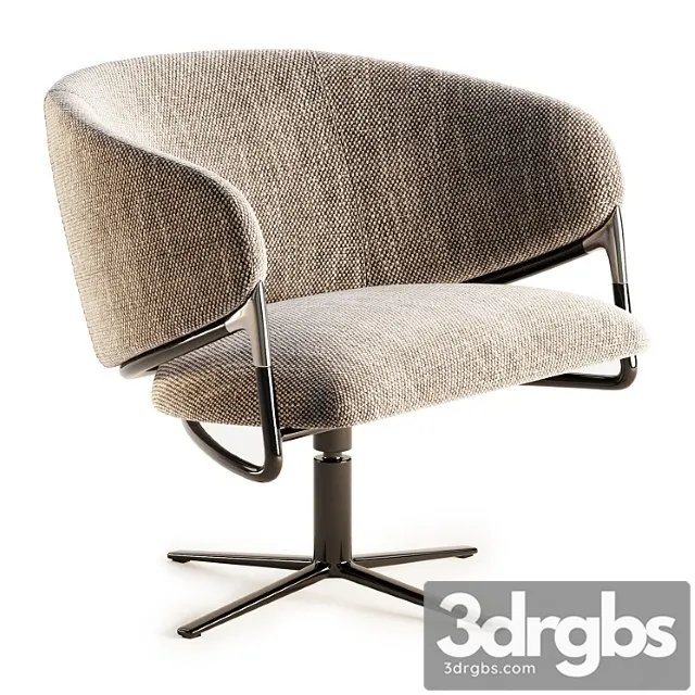 Hammer Swivel Easy Chair Hammer Collection 3D Model Free