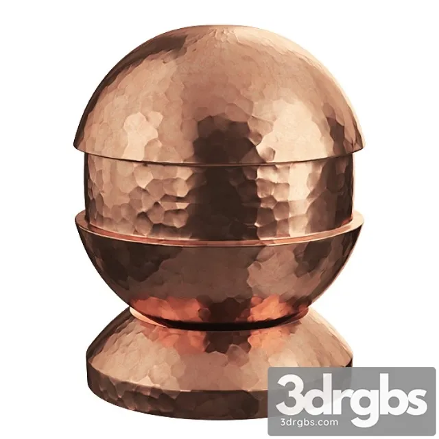 Hammered copper 3D Model Free
